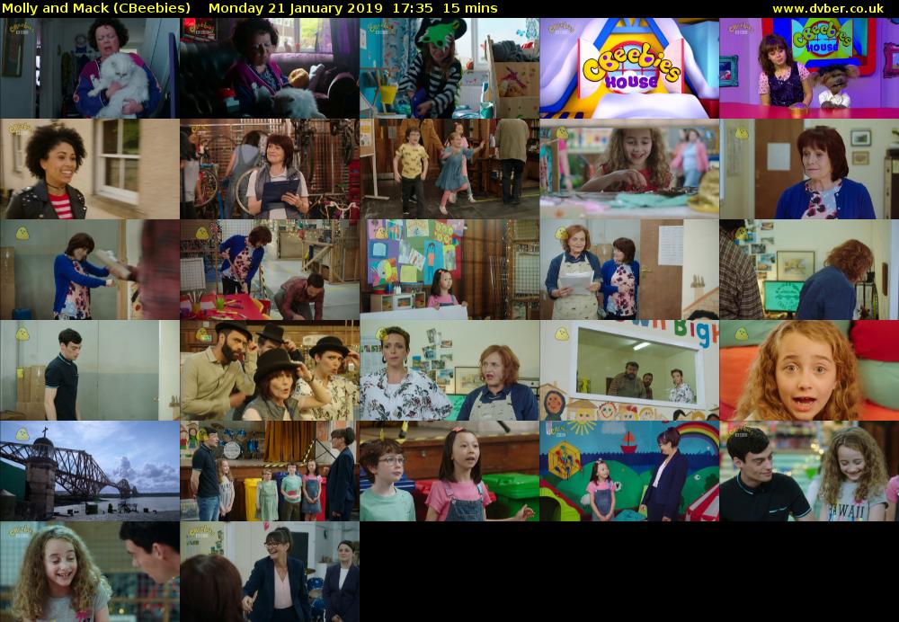 Molly and Mack (CBeebies) Monday 21 January 2019 17:35 - 17:50