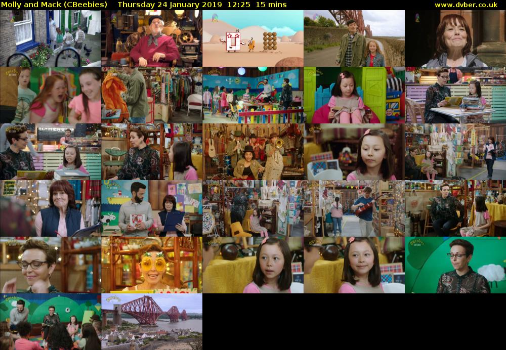 Molly and Mack (CBeebies) Thursday 24 January 2019 12:25 - 12:40