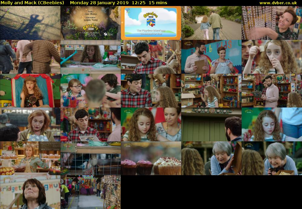 Molly and Mack (CBeebies) Monday 28 January 2019 12:25 - 12:40