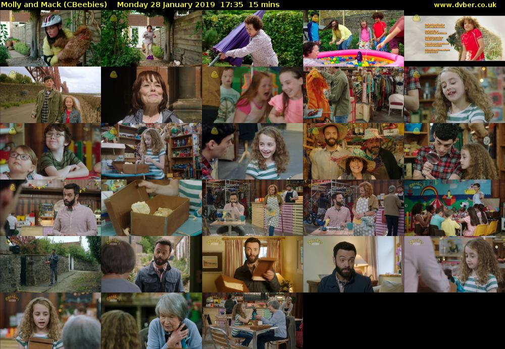 Molly and Mack (CBeebies) Monday 28 January 2019 17:35 - 17:50