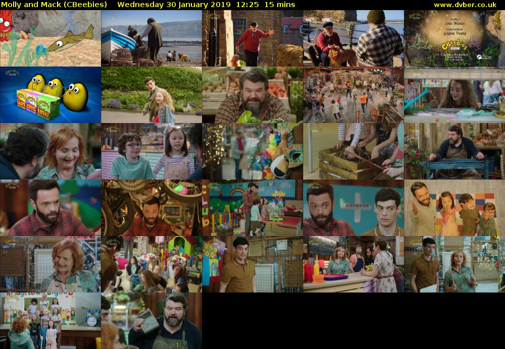 Molly and Mack (CBeebies) Wednesday 30 January 2019 12:25 - 12:40