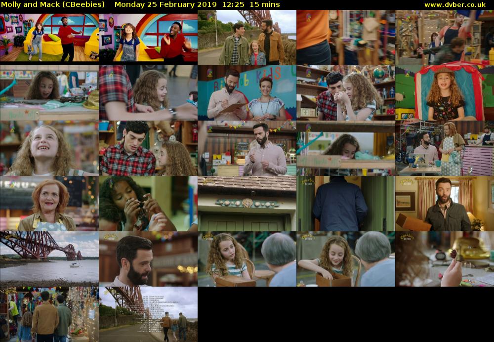Molly and Mack (CBeebies) Monday 25 February 2019 12:25 - 12:40