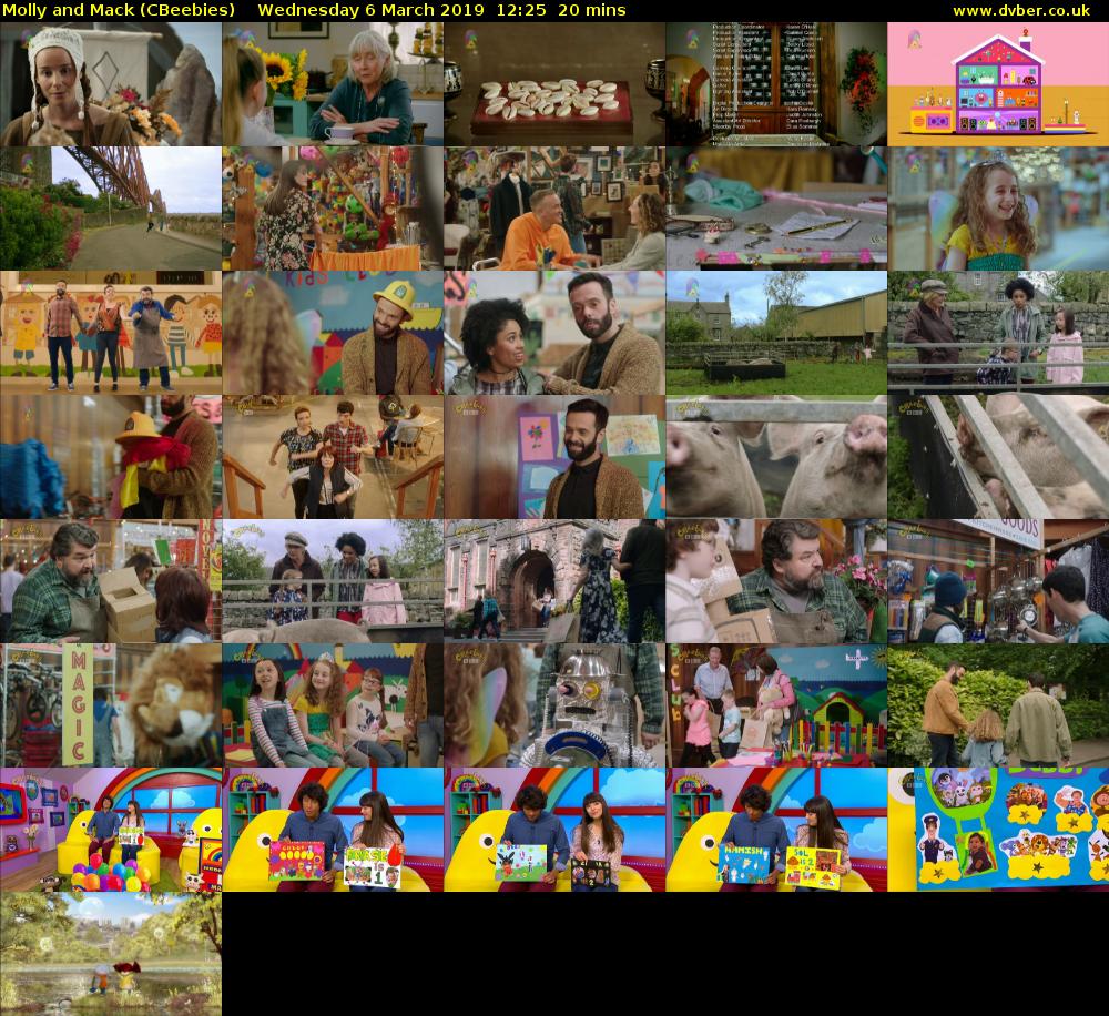 Molly and Mack (CBeebies) Wednesday 6 March 2019 12:25 - 12:45