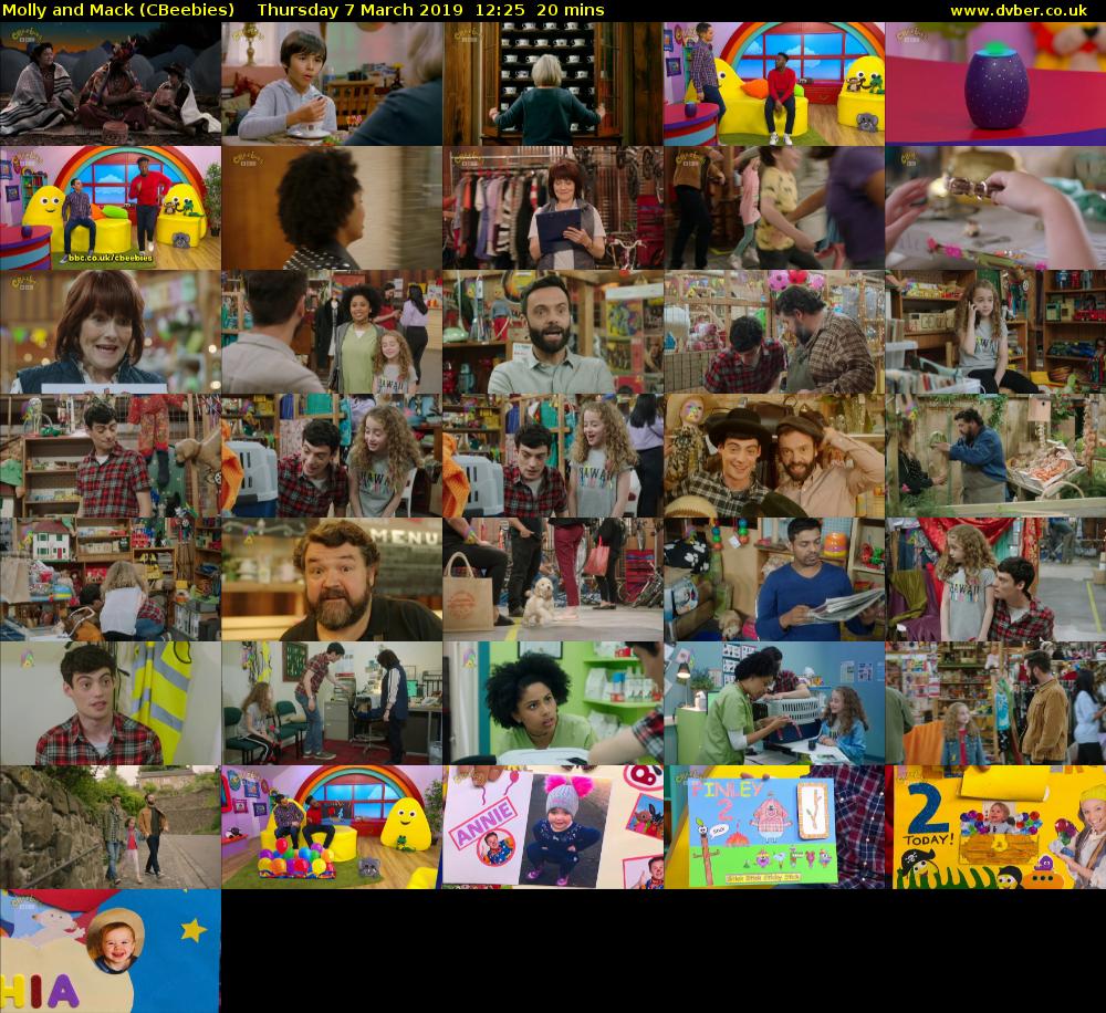 Molly and Mack (CBeebies) Thursday 7 March 2019 12:25 - 12:45
