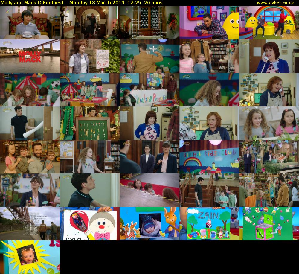 Molly and Mack (CBeebies) Monday 18 March 2019 12:25 - 12:45
