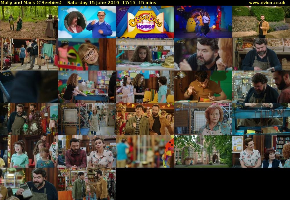 Molly and Mack (CBeebies) Saturday 15 June 2019 17:15 - 17:30