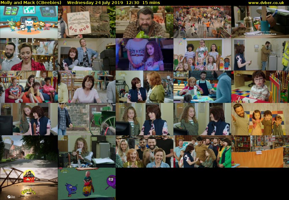 Molly and Mack (CBeebies) Wednesday 24 July 2019 12:30 - 12:45