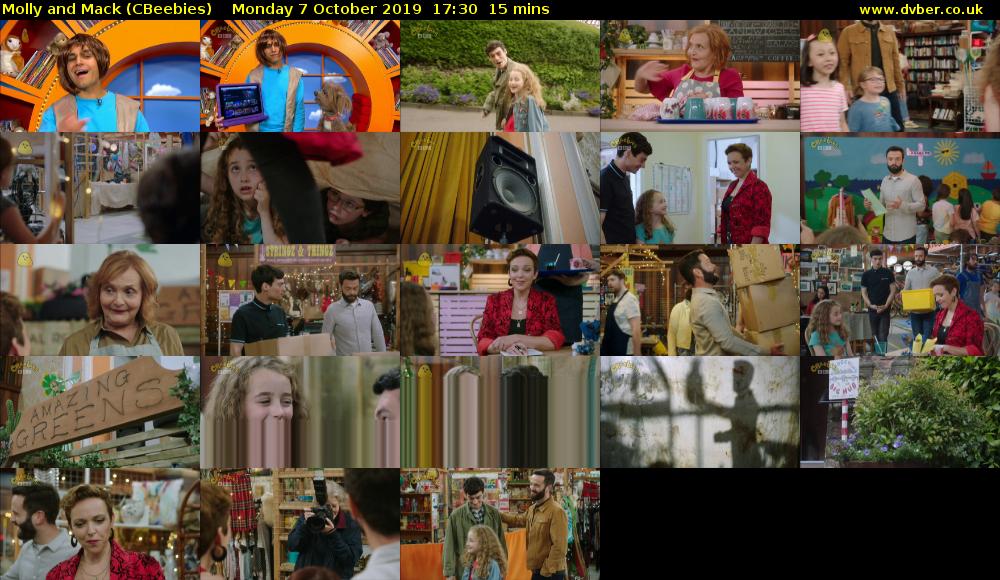 Molly and Mack (CBeebies) Monday 7 October 2019 17:30 - 17:45