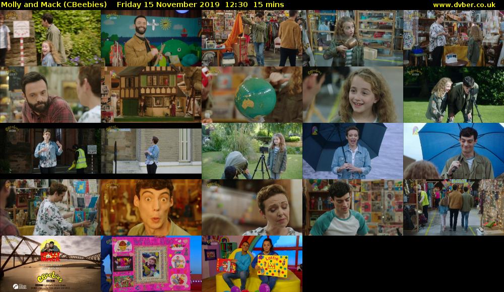 Molly and Mack (CBeebies) Friday 15 November 2019 12:30 - 12:45