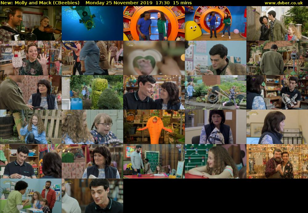 Molly and Mack (CBeebies) Monday 25 November 2019 17:30 - 17:45
