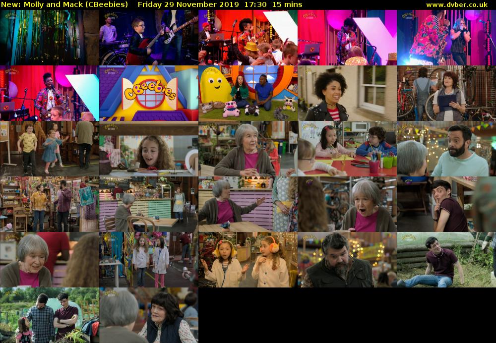 Molly and Mack (CBeebies) Friday 29 November 2019 17:30 - 17:45