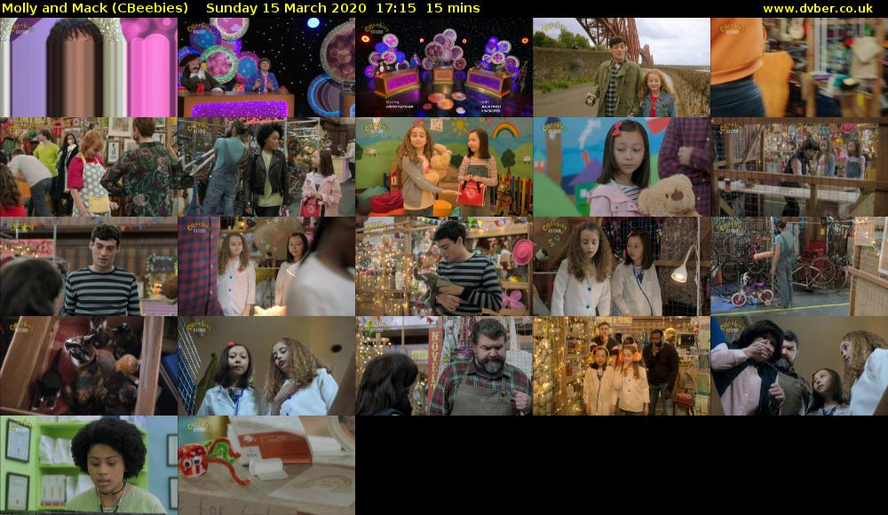 Molly and Mack (CBeebies) Sunday 15 March 2020 17:15 - 17:30