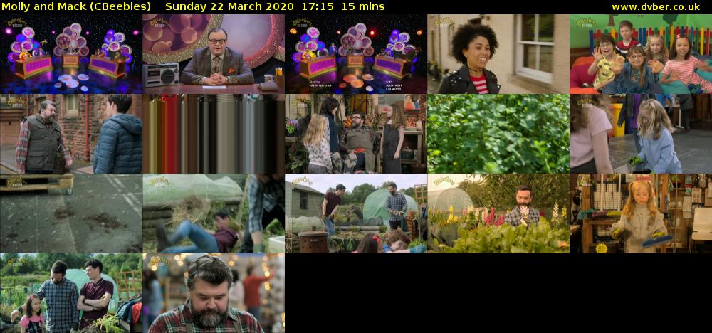 Molly and Mack (CBeebies) Sunday 22 March 2020 17:15 - 17:30