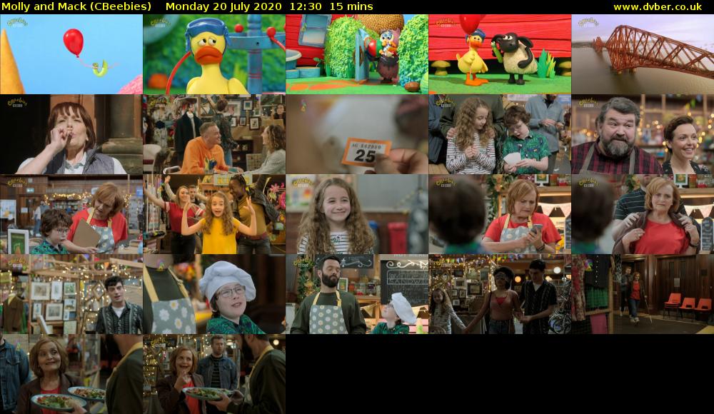 Molly and Mack (CBeebies) Monday 20 July 2020 12:30 - 12:45