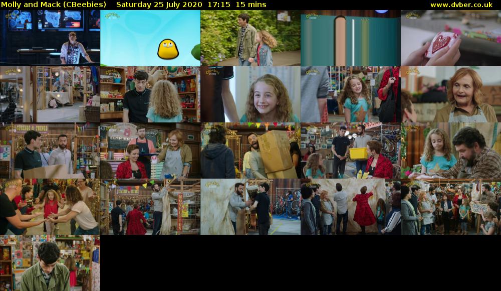 Molly and Mack (CBeebies) Saturday 25 July 2020 17:15 - 17:30