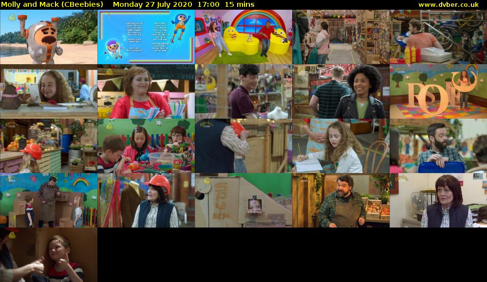 Molly and Mack (CBeebies) Monday 27 July 2020 17:00 - 17:15