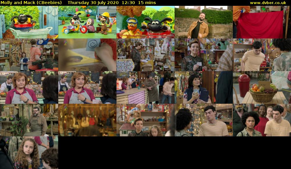 Molly and Mack (CBeebies) Thursday 30 July 2020 12:30 - 12:45