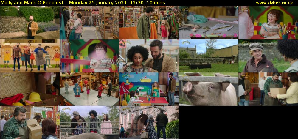 Molly and Mack (CBeebies) Monday 25 January 2021 12:30 - 12:40