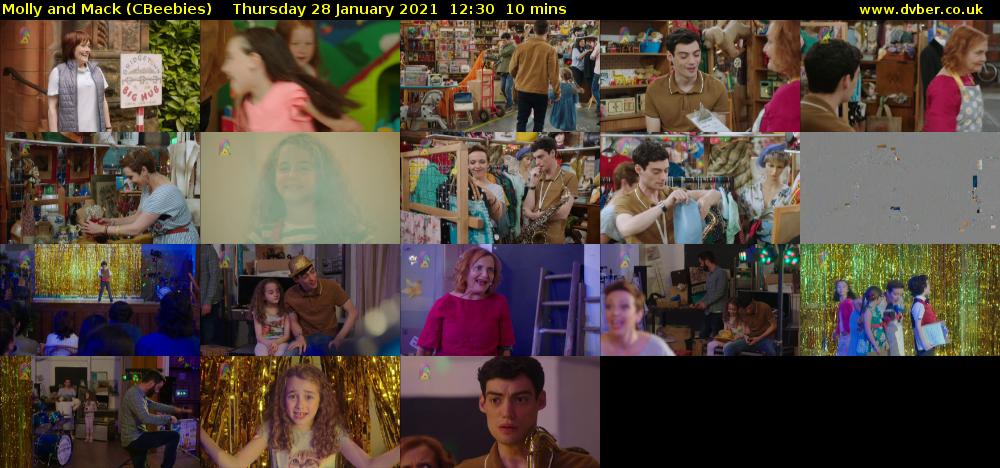 Molly and Mack (CBeebies) Thursday 28 January 2021 12:30 - 12:40