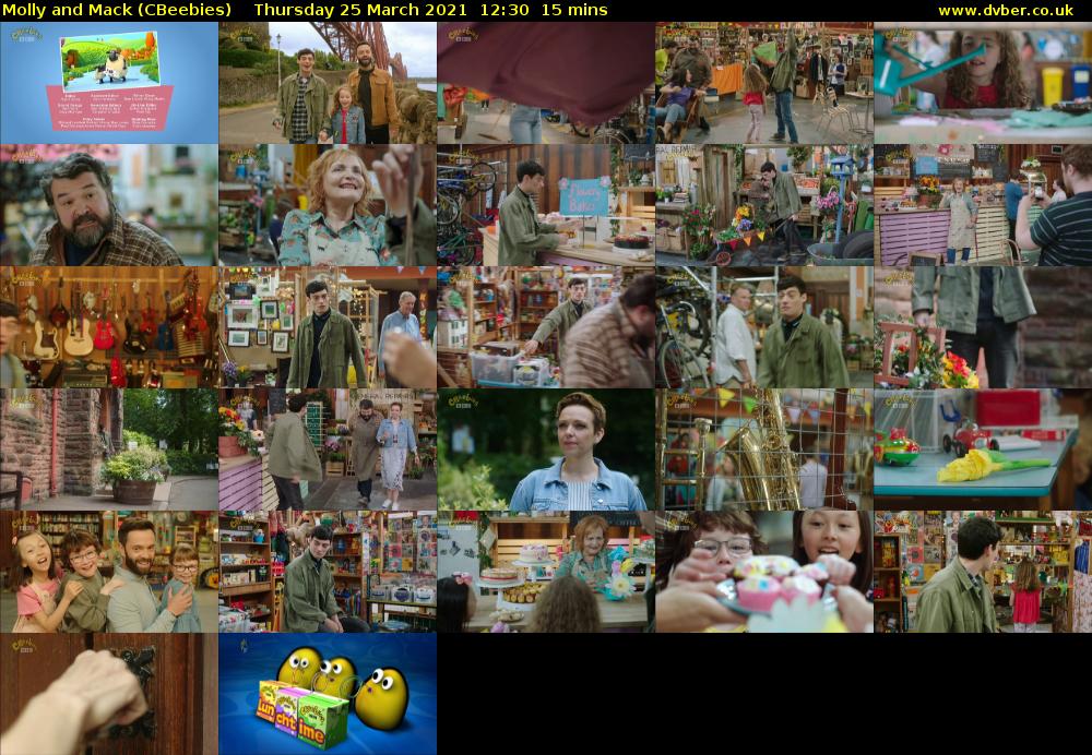 Molly and Mack (CBeebies) Thursday 25 March 2021 12:30 - 12:45