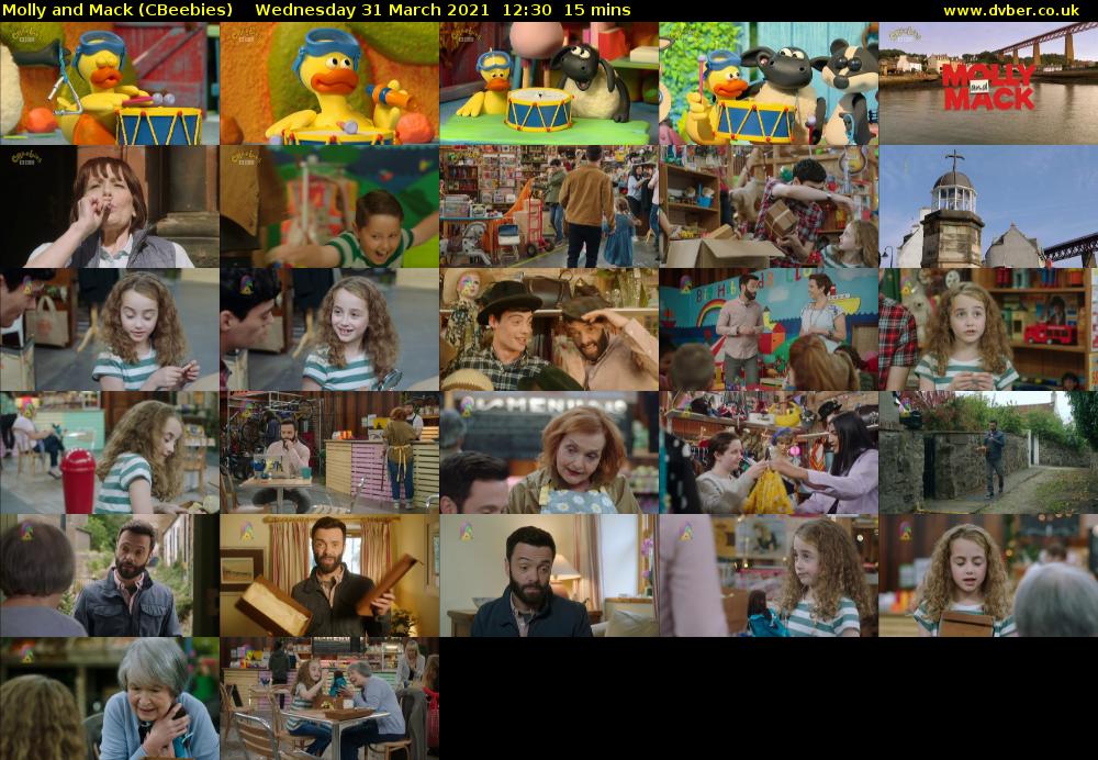 Molly and Mack (CBeebies) Wednesday 31 March 2021 12:30 - 12:45