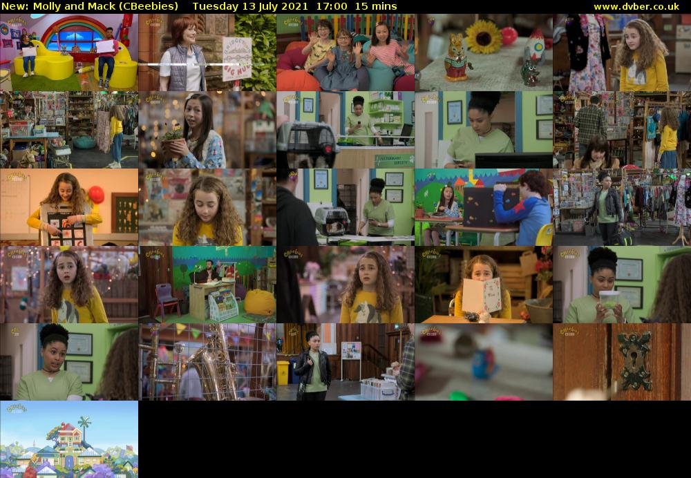 Molly and Mack (CBeebies) Tuesday 13 July 2021 17:00 - 17:15