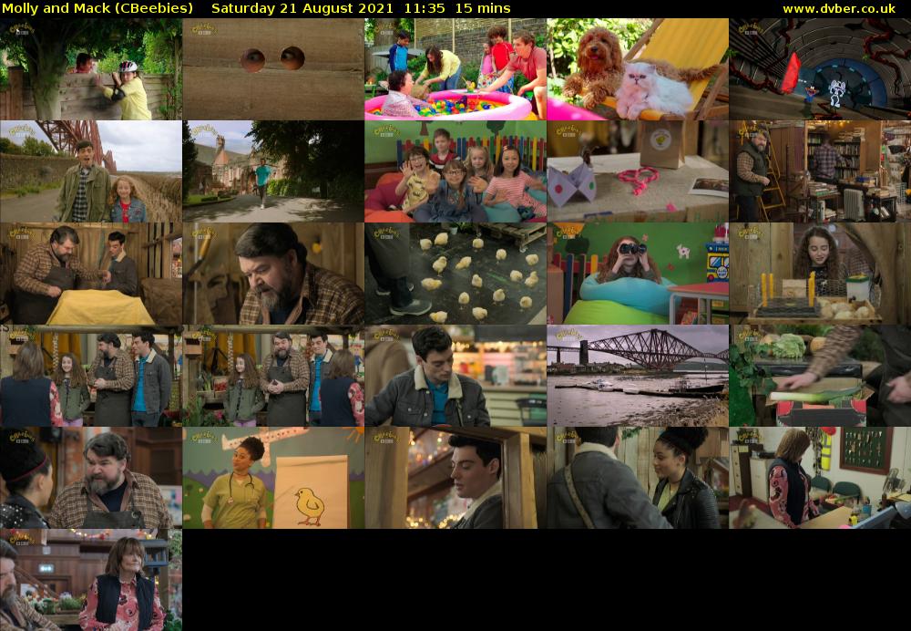 Molly and Mack (CBeebies) Saturday 21 August 2021 11:35 - 11:50