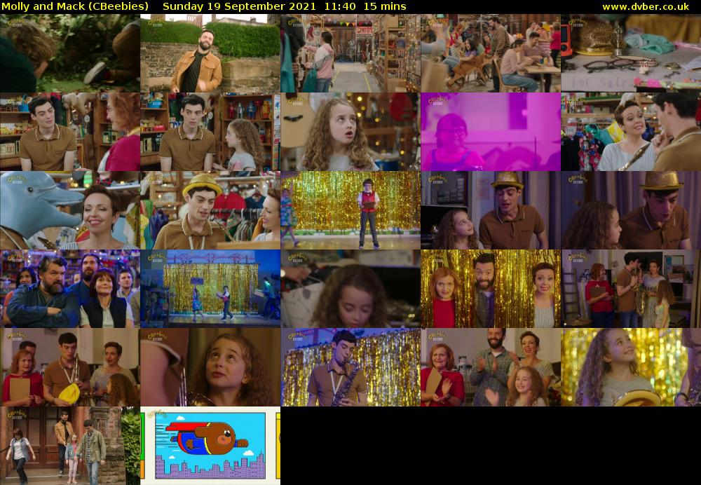 Molly and Mack (CBeebies) Sunday 19 September 2021 11:40 - 11:55