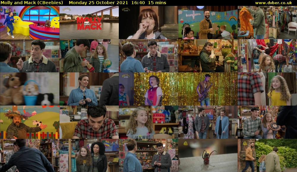 Molly and Mack (CBeebies) Monday 25 October 2021 16:40 - 16:55