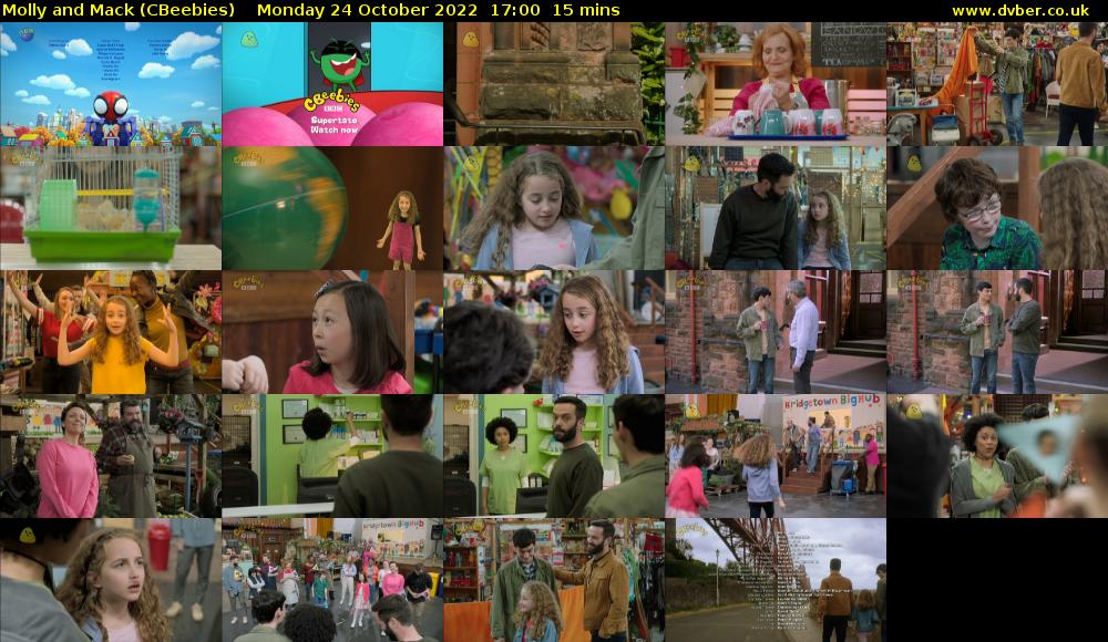 Molly and Mack (CBeebies) Monday 24 October 2022 17:00 - 17:15