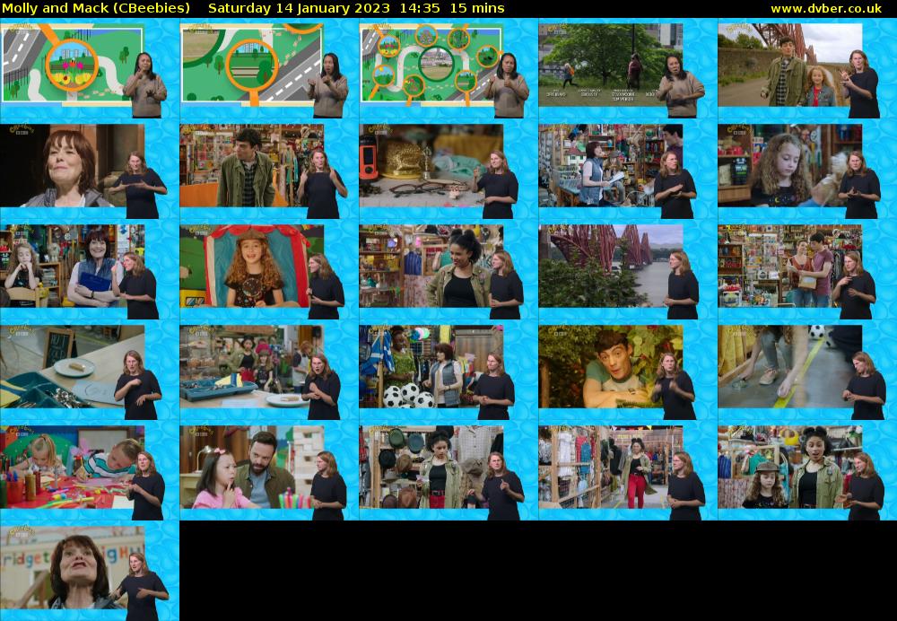 Molly and Mack (CBeebies) Saturday 14 January 2023 14:35 - 14:50