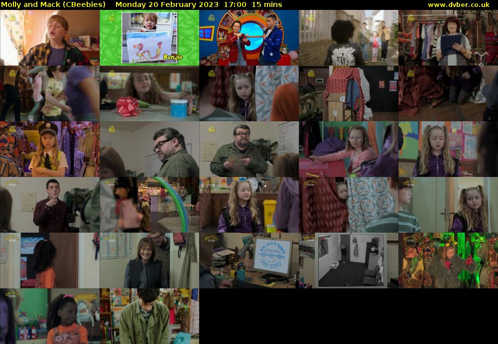 Molly and Mack (CBeebies) Monday 20 February 2023 17:00 - 17:15