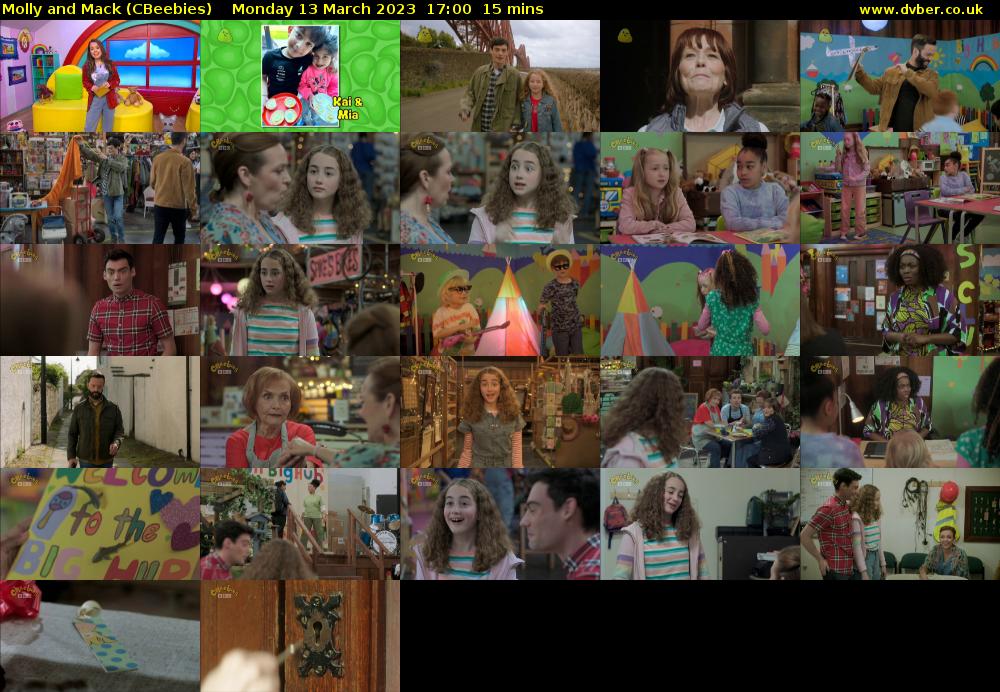 Molly and Mack (CBeebies) Monday 13 March 2023 17:00 - 17:15