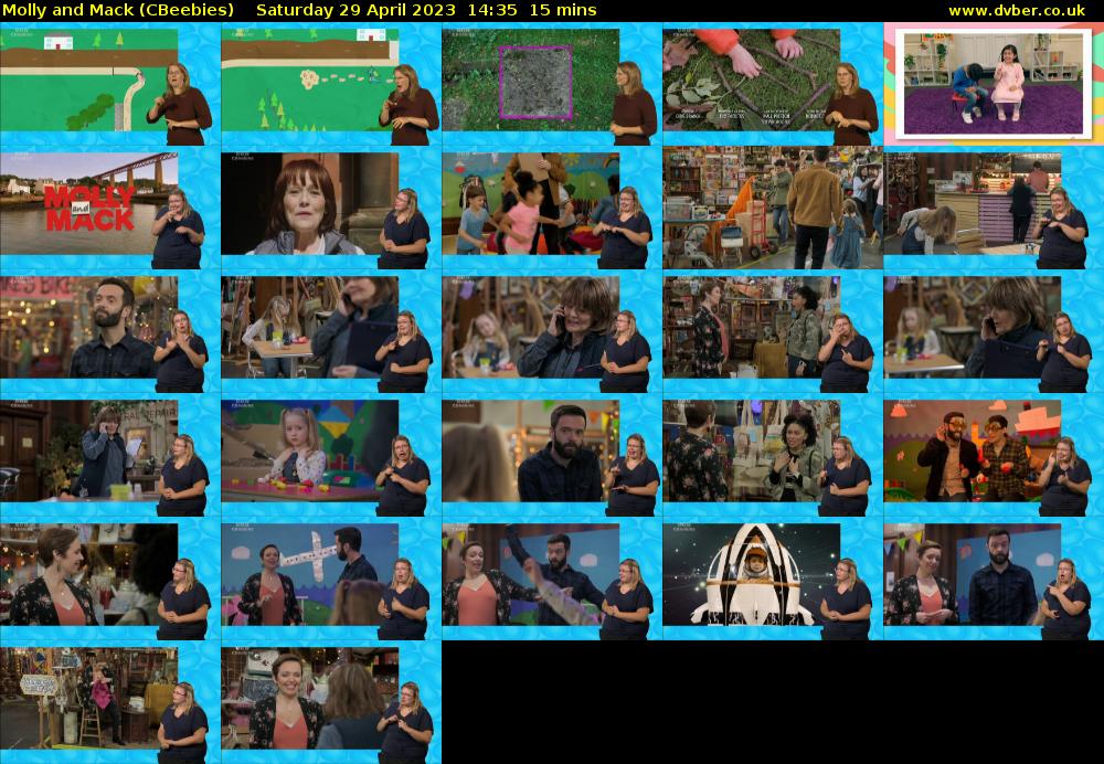 Molly and Mack (CBeebies) Saturday 29 April 2023 14:35 - 14:50