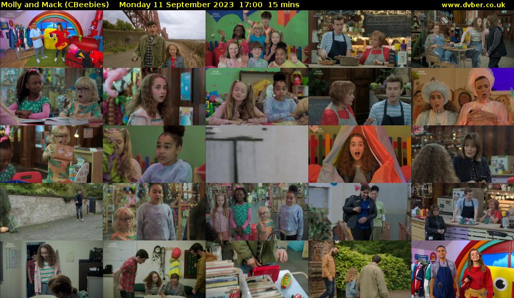 Molly and Mack (CBeebies) Monday 11 September 2023 17:00 - 17:15
