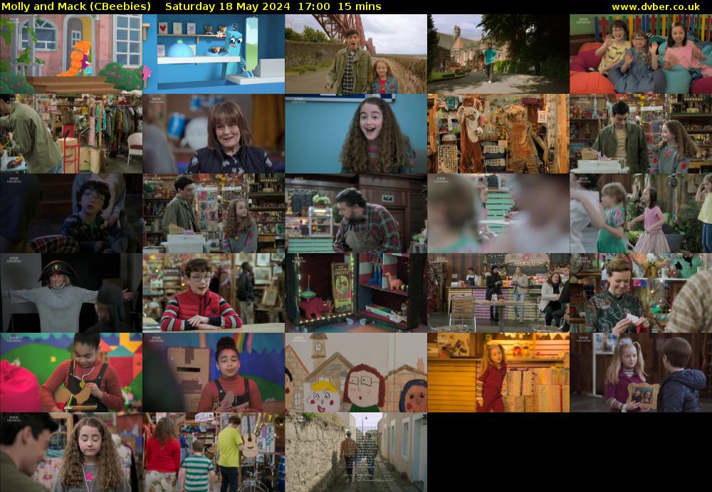 Molly and Mack (CBeebies) Saturday 18 May 2024 17:00 - 17:15