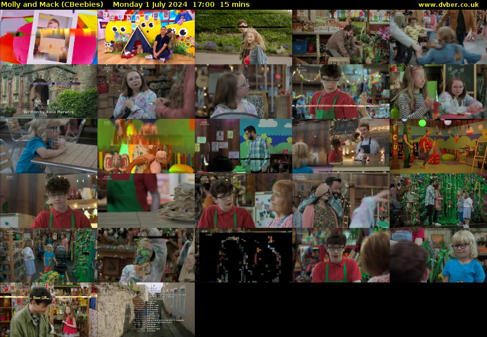 Molly and Mack (CBeebies) Monday 1 July 2024 17:00 - 17:15