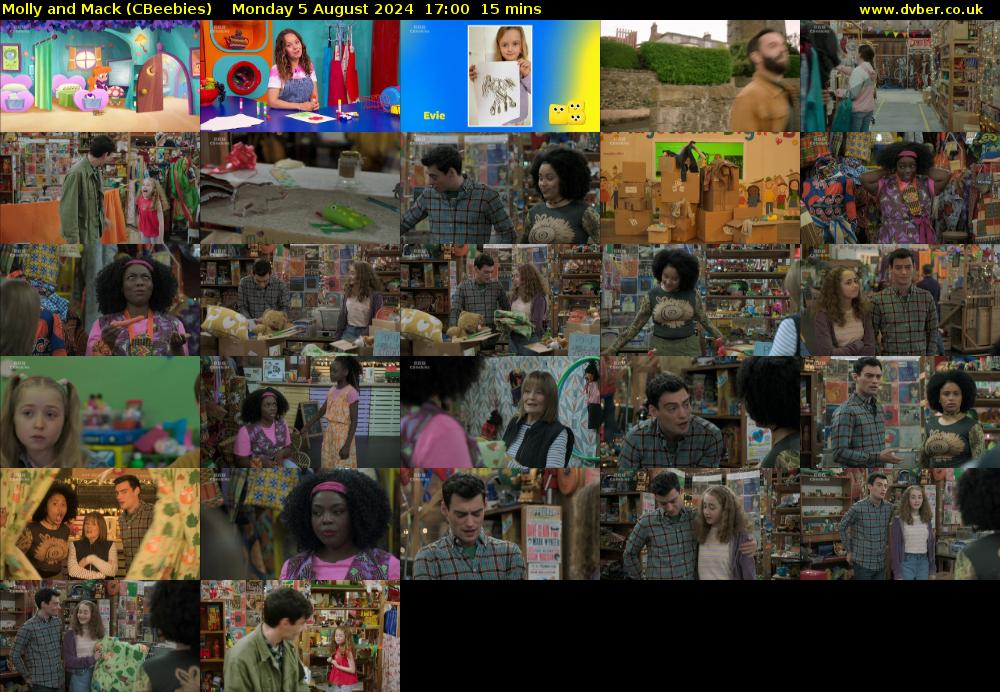 Molly and Mack (CBeebies) Monday 5 August 2024 17:00 - 17:15