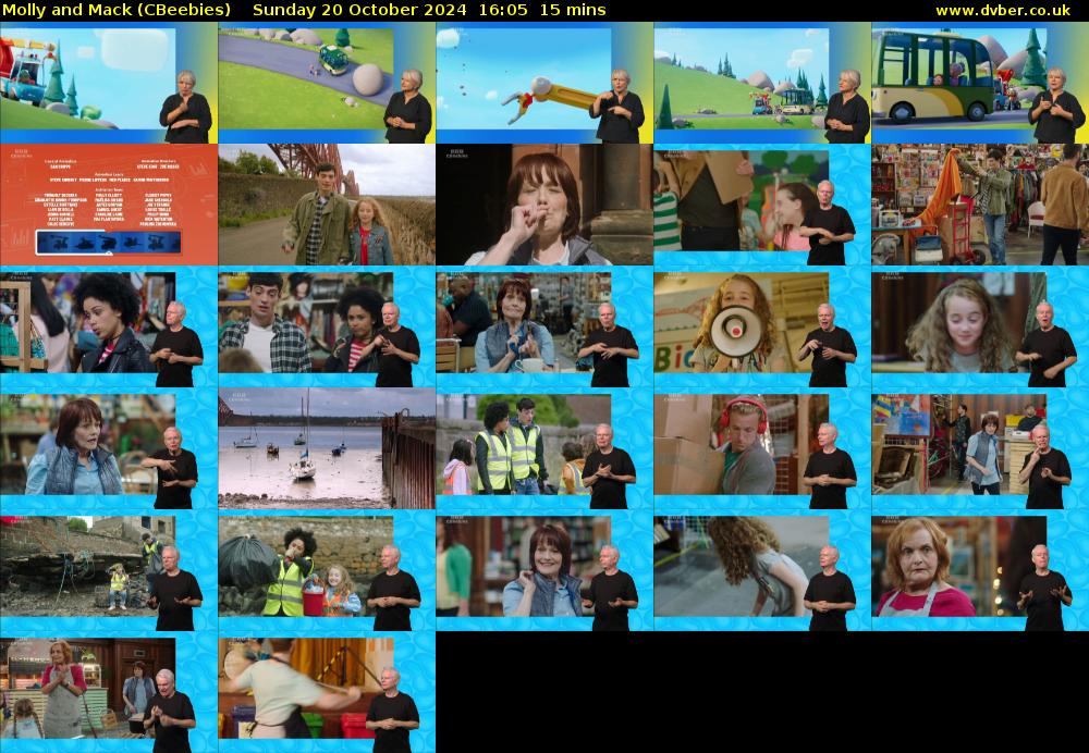 Molly and Mack (CBeebies) Sunday 20 October 2024 16:05 - 16:20