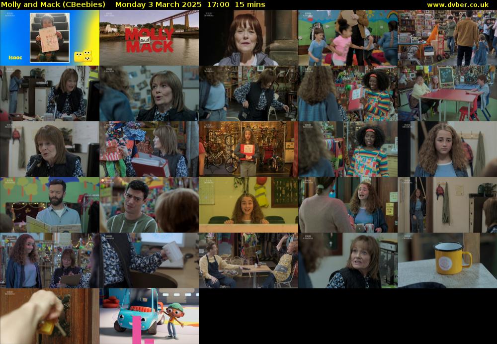 Molly and Mack (CBeebies) Monday 3 March 2025 17:00 - 17:15