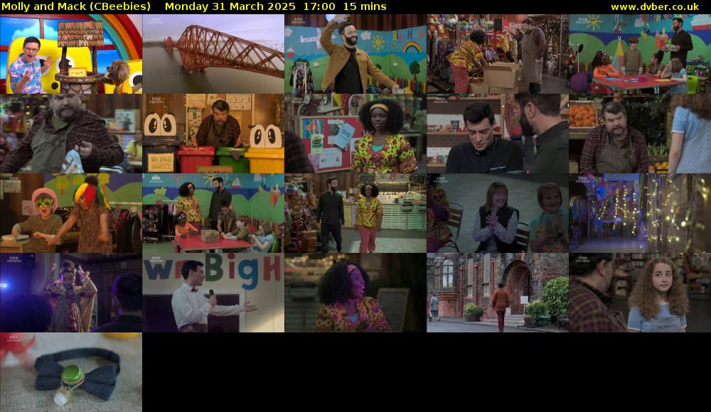 Molly and Mack (CBeebies) Monday 31 March 2025 17:00 - 17:15