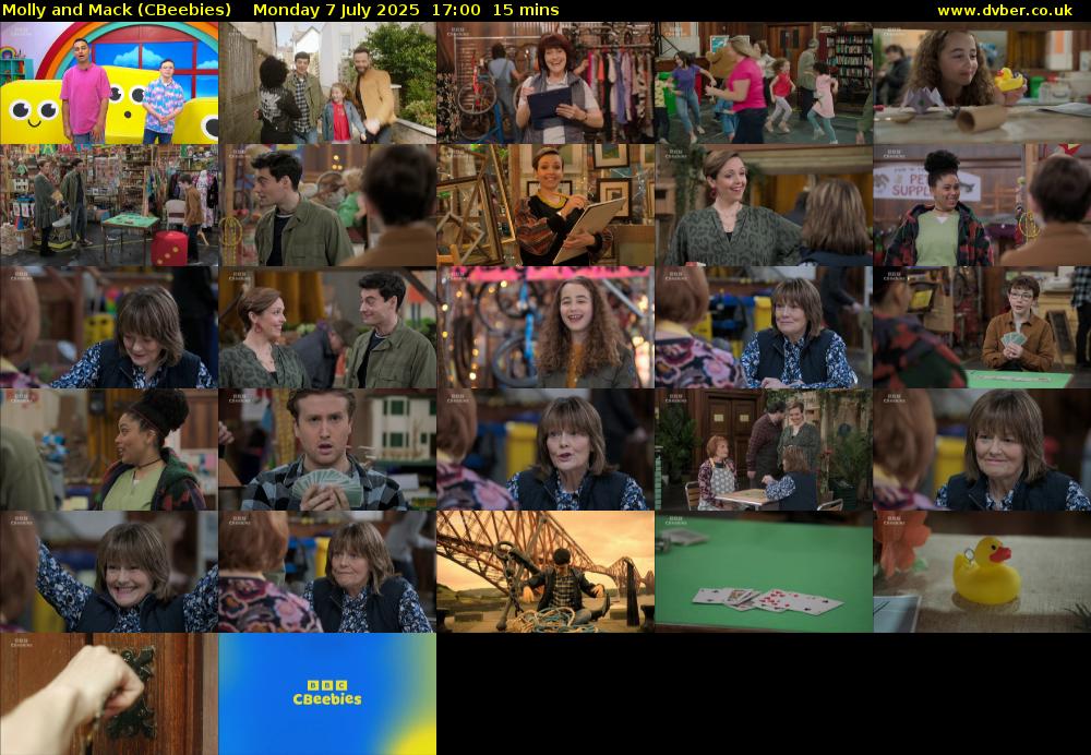 Molly and Mack (CBeebies) Monday 7 July 2025 17:00 - 17:15