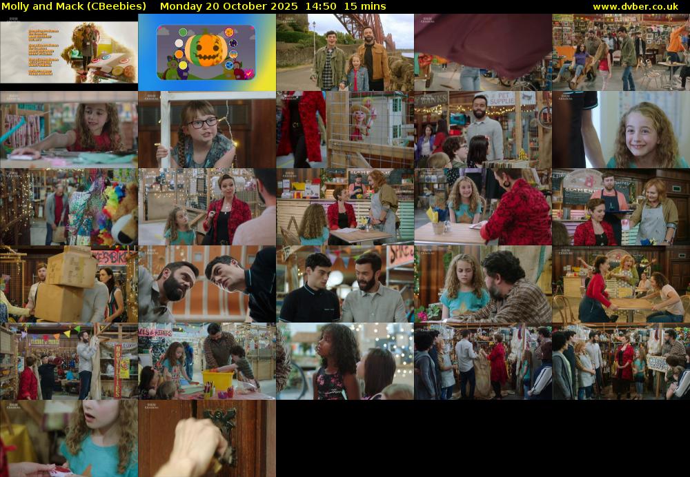 Molly and Mack (CBeebies) Monday 20 October 2025 14:50 - 15:05