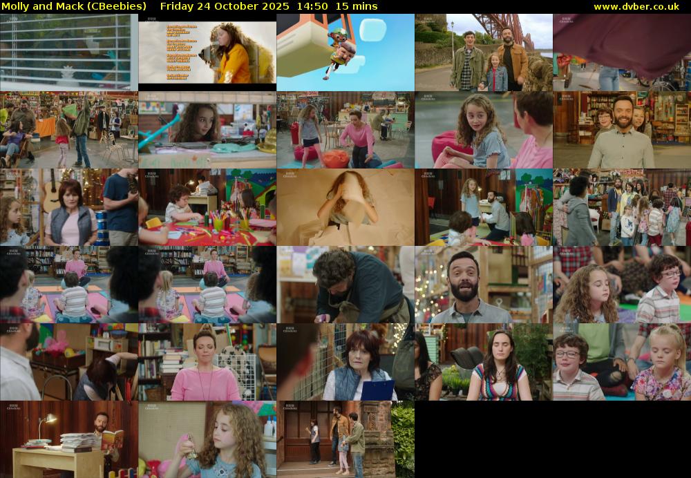 Molly and Mack (CBeebies) Friday 24 October 2025 14:50 - 15:05