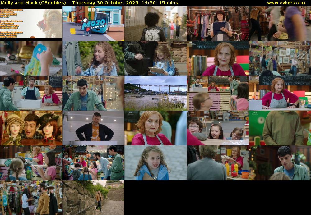 Molly and Mack (CBeebies) Thursday 30 October 2025 14:50 - 15:05