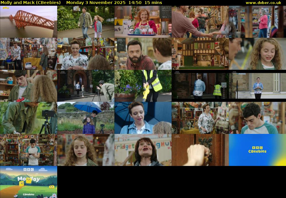 Molly and Mack (CBeebies) Monday 3 November 2025 14:50 - 15:05