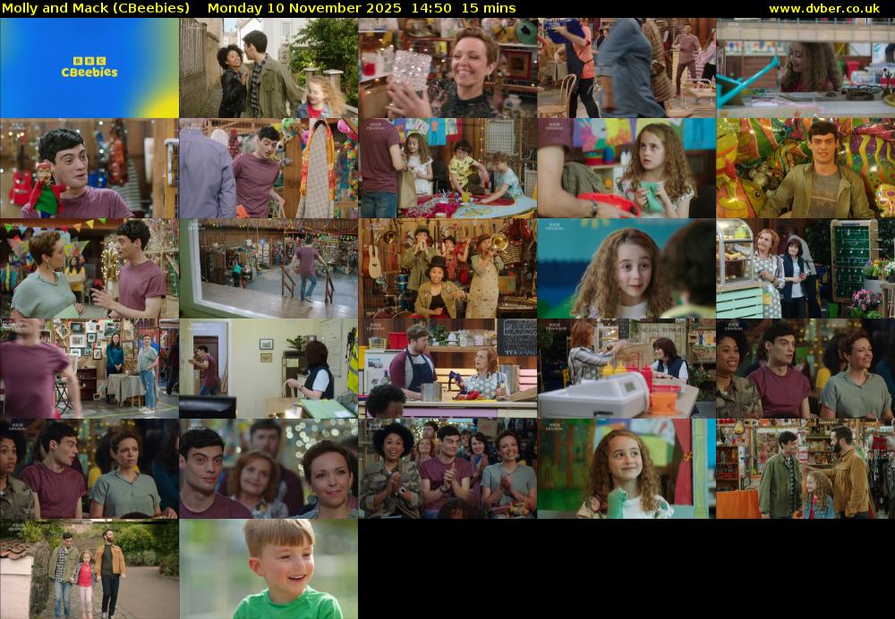 Molly and Mack (CBeebies) Monday 10 November 2025 14:50 - 15:05