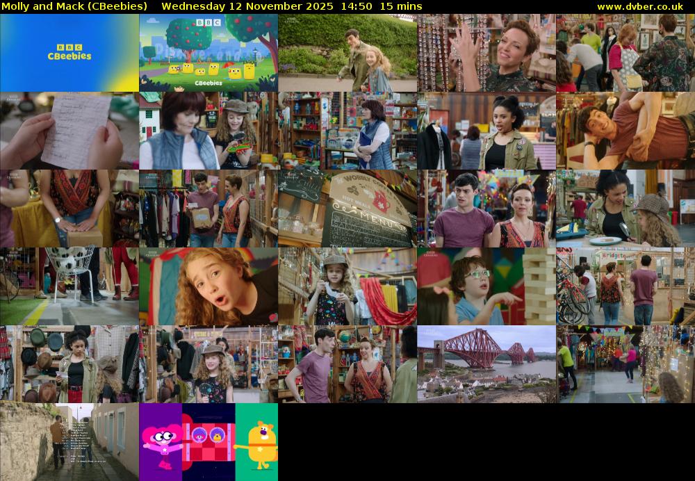 Molly and Mack (CBeebies) Wednesday 12 November 2025 14:50 - 15:05