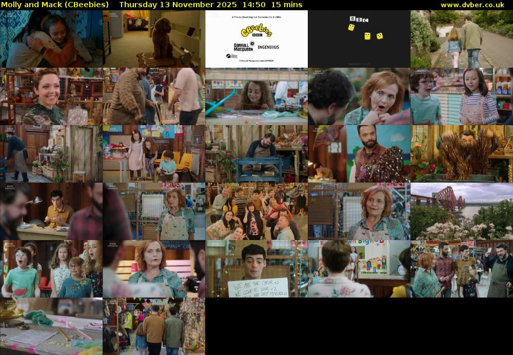 Molly and Mack (CBeebies) Thursday 13 November 2025 14:50 - 15:05