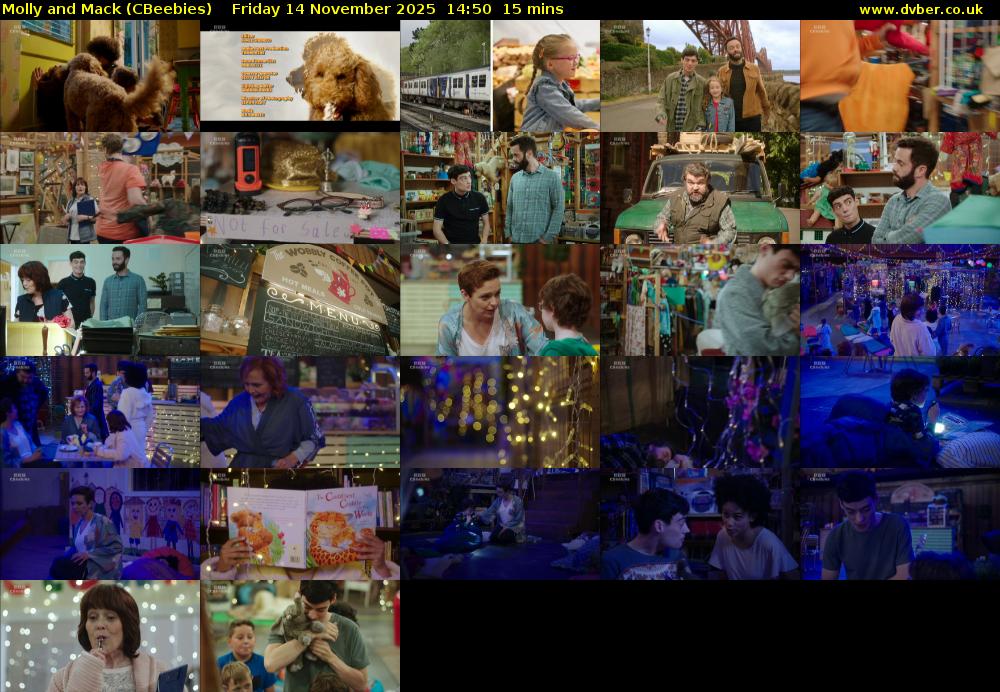 Molly and Mack (CBeebies) Friday 14 November 2025 14:50 - 15:05